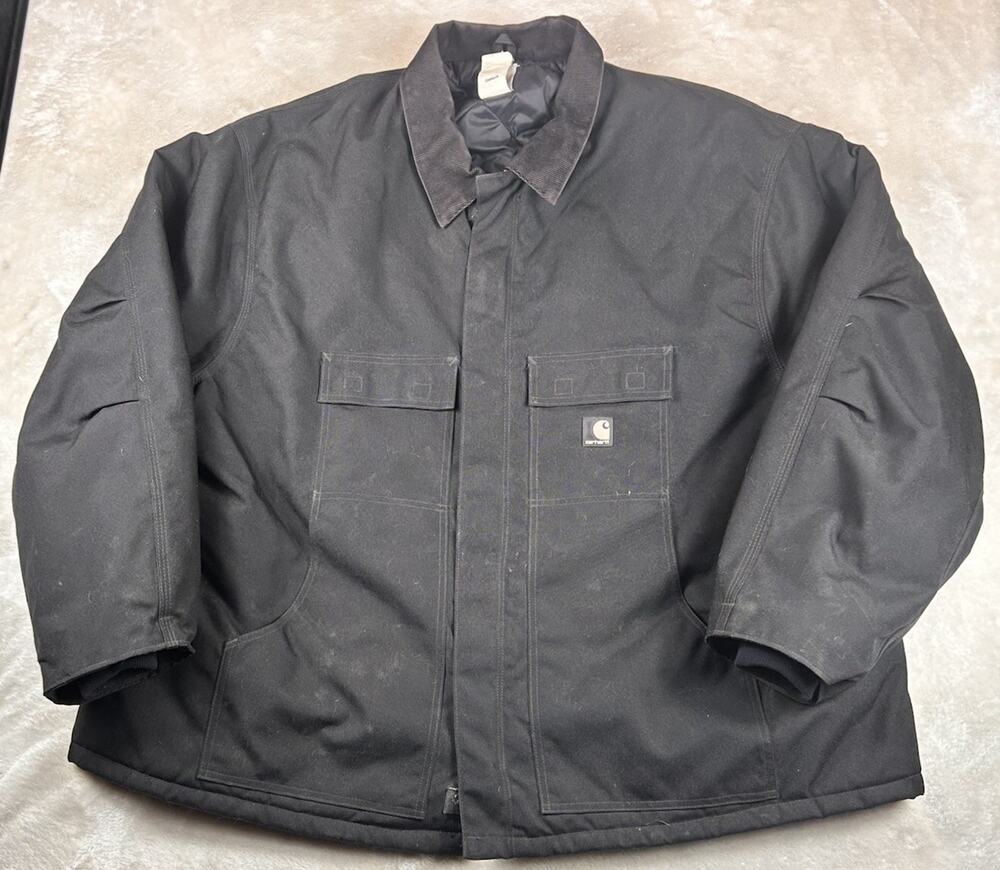 Carhartt C55 BLK Yukon Extremes Arctic Black Jacket Mens Sz 5XL Quilt Lined Coat